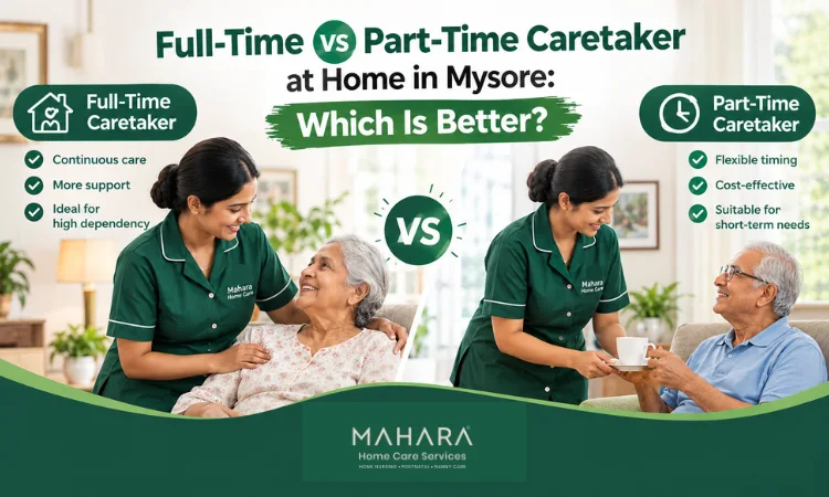 Full-Time vs Part-Time Caretaker at Home in Mysore